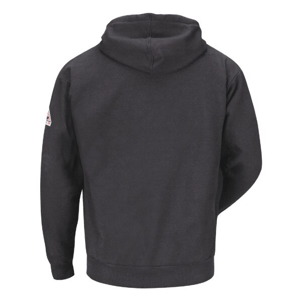 Men's Fleece FR Zip-Front Hooded Sweatshirt in Charcoal
